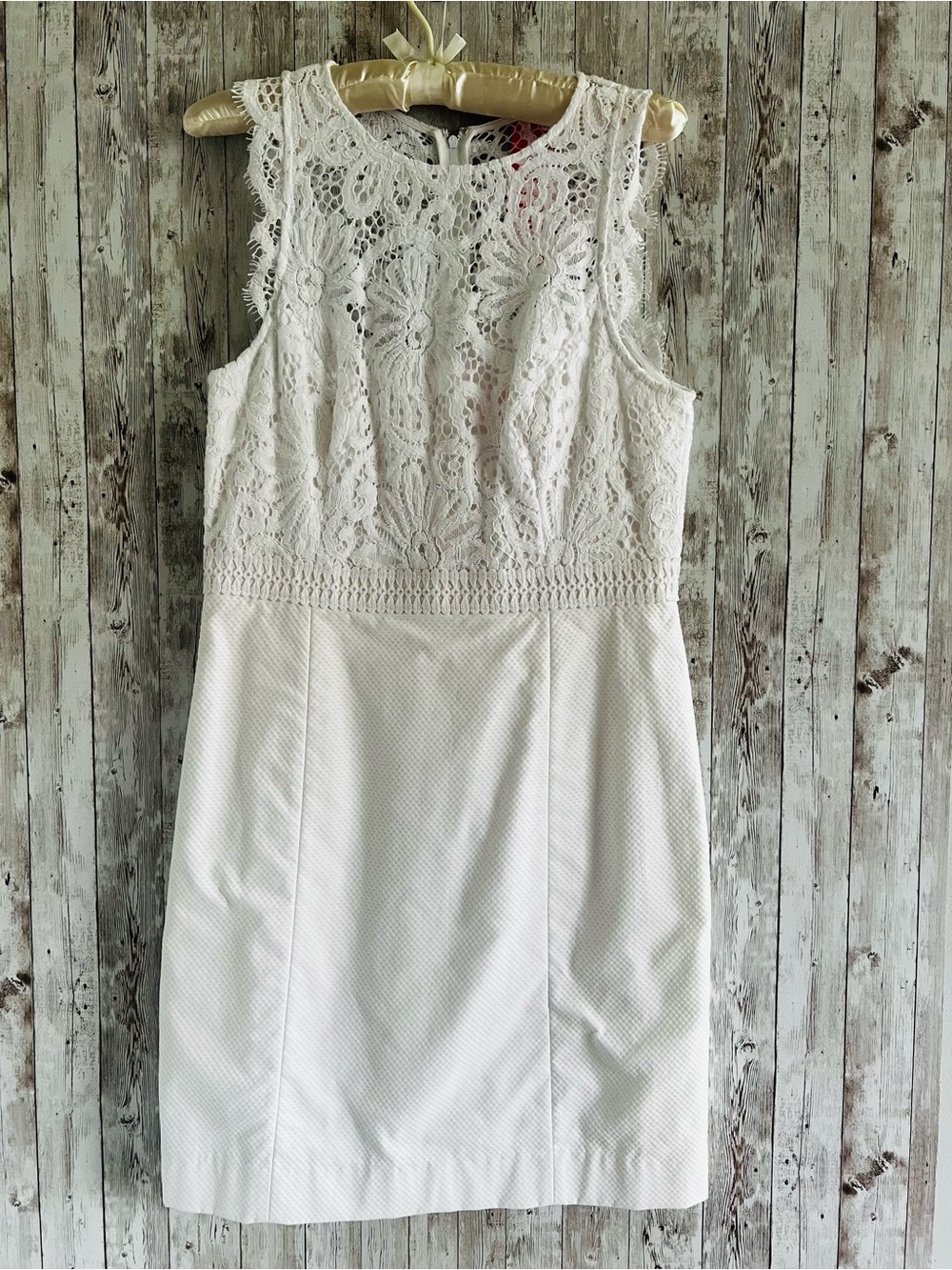 Lilly Pulitzer Sharice White Lace Shift Mini Dress Wedding Bride Preppy NEW 10